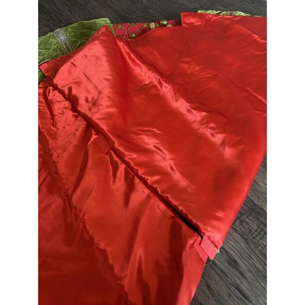 Frontgate Holiday Collection Christmas Tree Skirt Luxury Beads Gifts Bells  6'